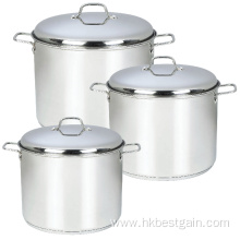 Stainless Steel Stock Pot with Liner Knob